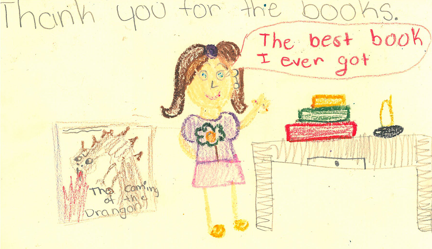 kid thank you card