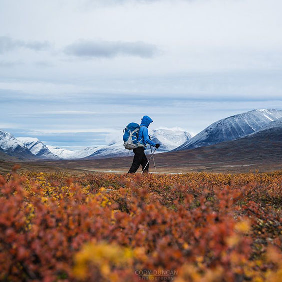 hiking in fall